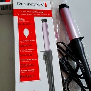 Remington hair shine waves Ceramic Technology for less Damage hair 1" Oval wand.